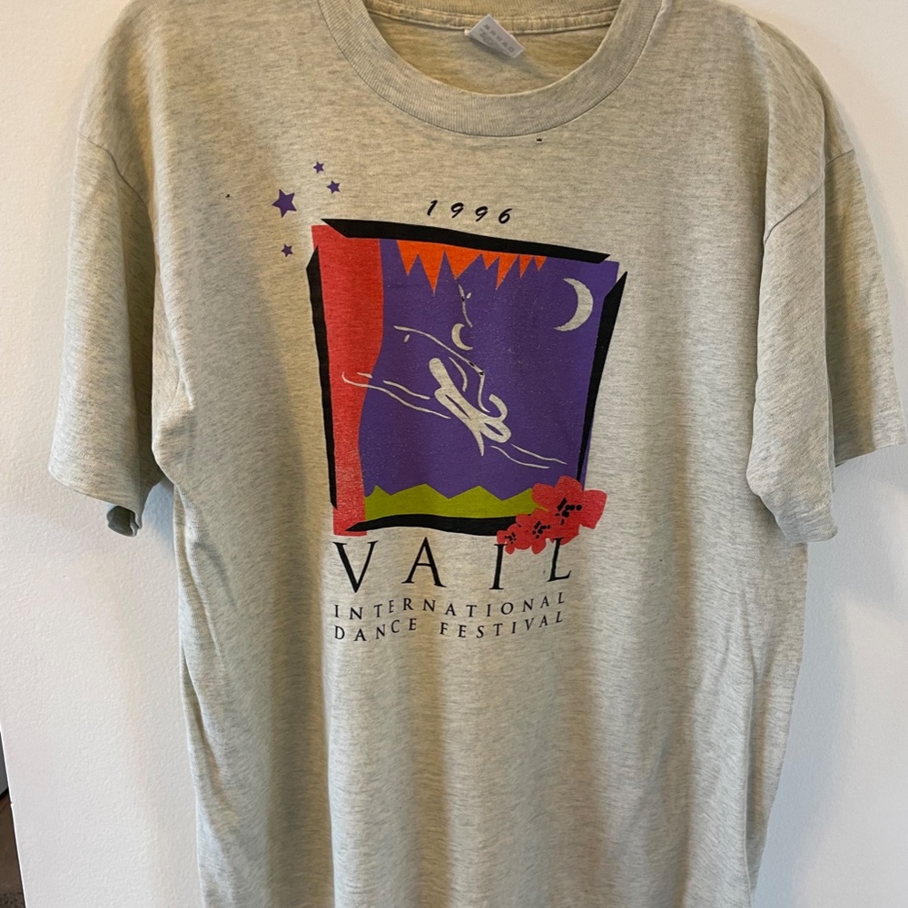 Vintage Tee Vail Dancing Colorado 90s single stitch
